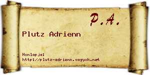 Plutz Adrienn névjegykártya